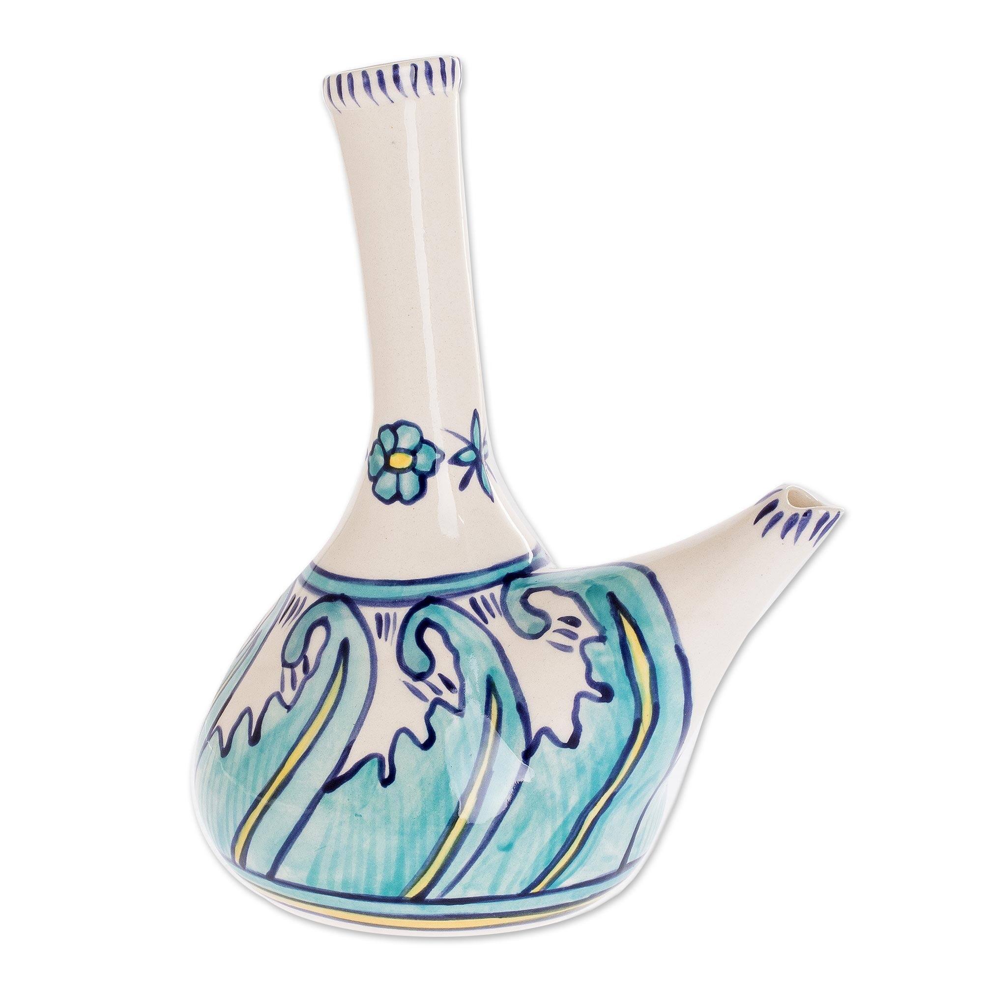 Novica Handmade Bermuda Ceramic Wine Decanter Bed Bath & Beyond