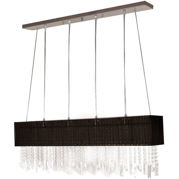 Stylish Pendant Light 4 Fabric Shade Free Shipping Today Stylish Pendant Light 4 Fabric Shade