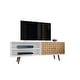 preview thumbnail 18 of 23, Liberty Mid-Century Modern 3-Shelf TV Stand White