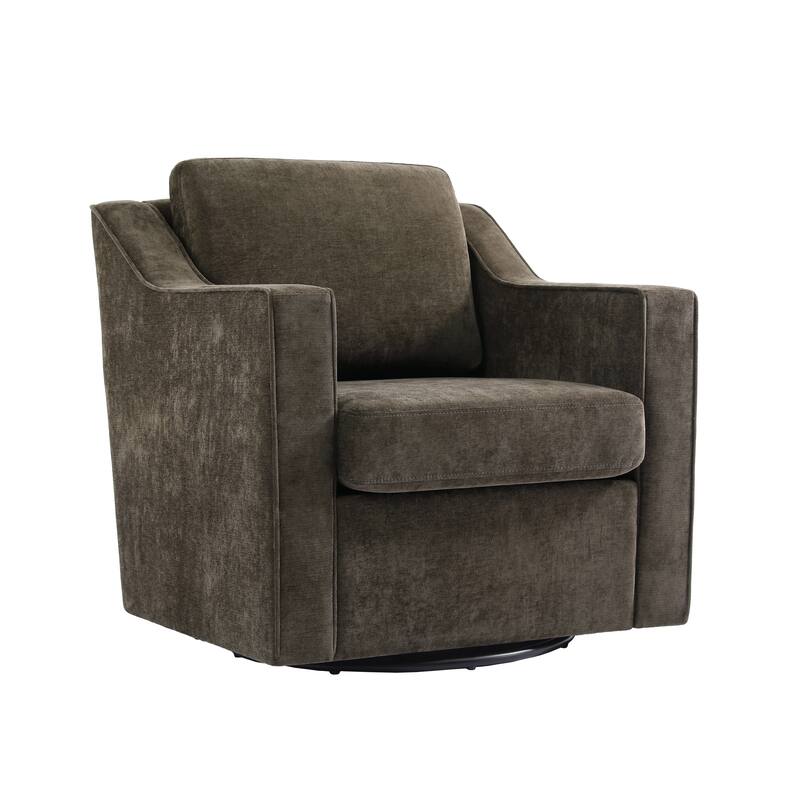 30" W Modern Accent Swivel Chair Comfy Upholstered Armchair Set of 2