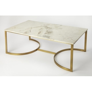 Butler Corsini Marble & Metal Coffee Table