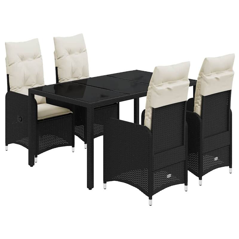 vidaXL Bistro Set Black - 21.5 x 23.0 x 36.2