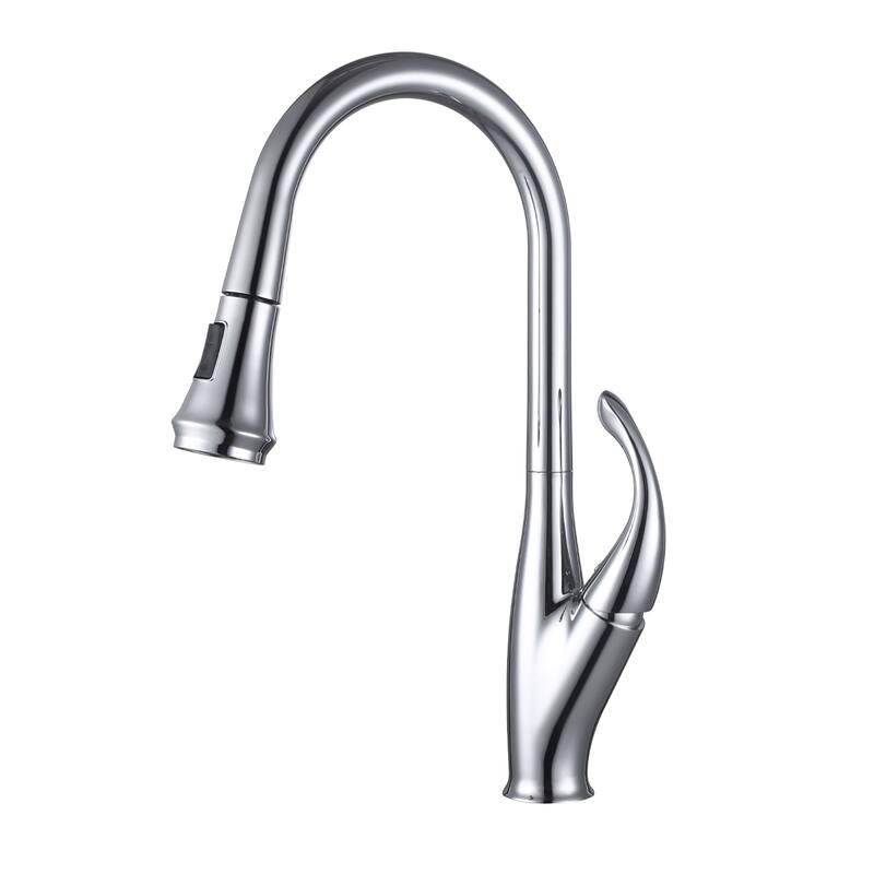 Topcraft High-arc Stainless Steel kitchen Sink Faucet - Chrome