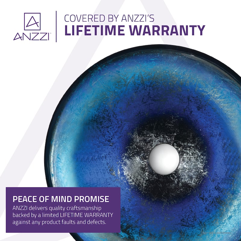 Chilasa Series Vessel Sink in Blue