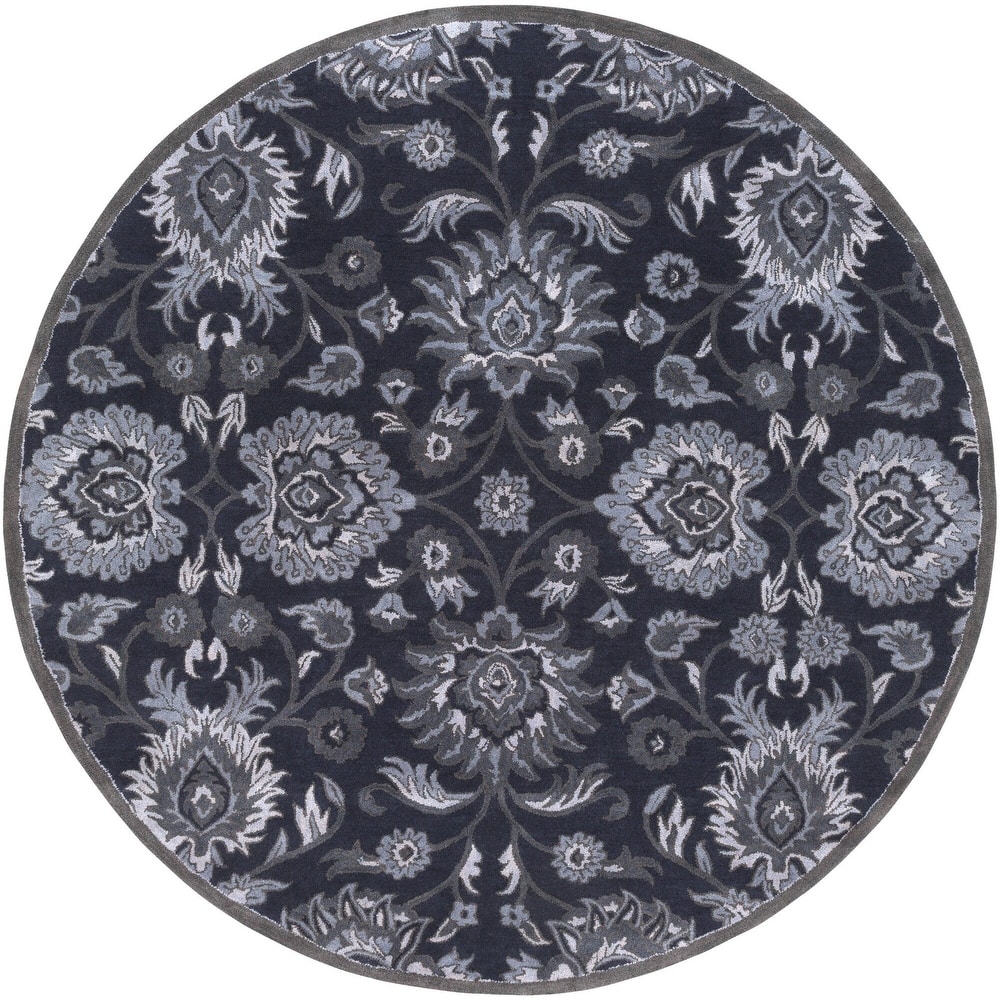 Patchway Handmade Classic Floral Wool Area Rug
