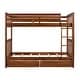 preview thumbnail 11 of 68, American Classic Traditional Style Twin-over-Twin Bunk Bed with Ladders and Two Storage Drawers