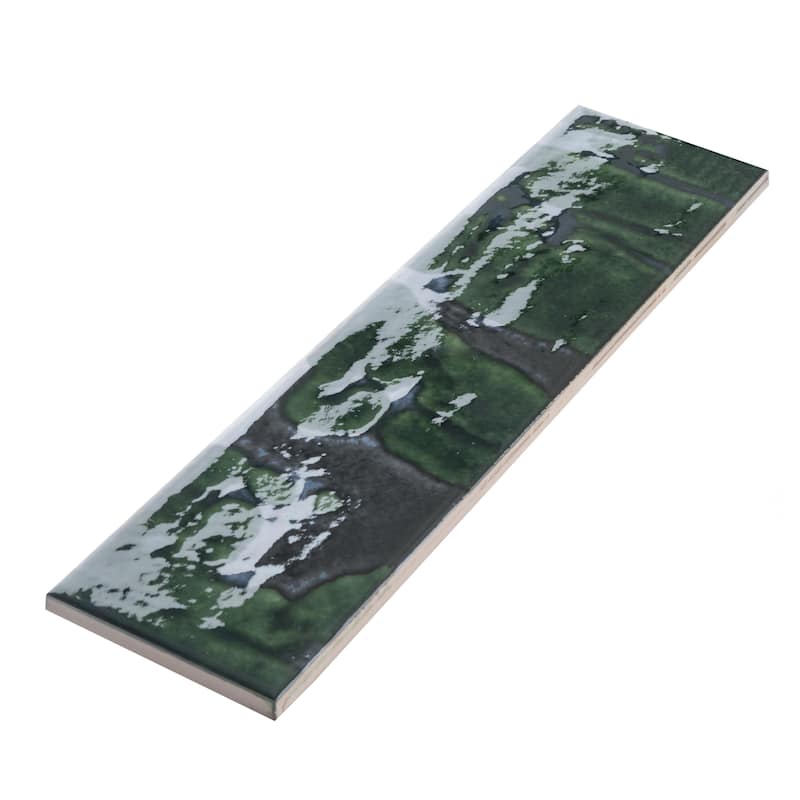 Merola Tile Joliet Jade 3" x 12" Ceramic Wall Tile