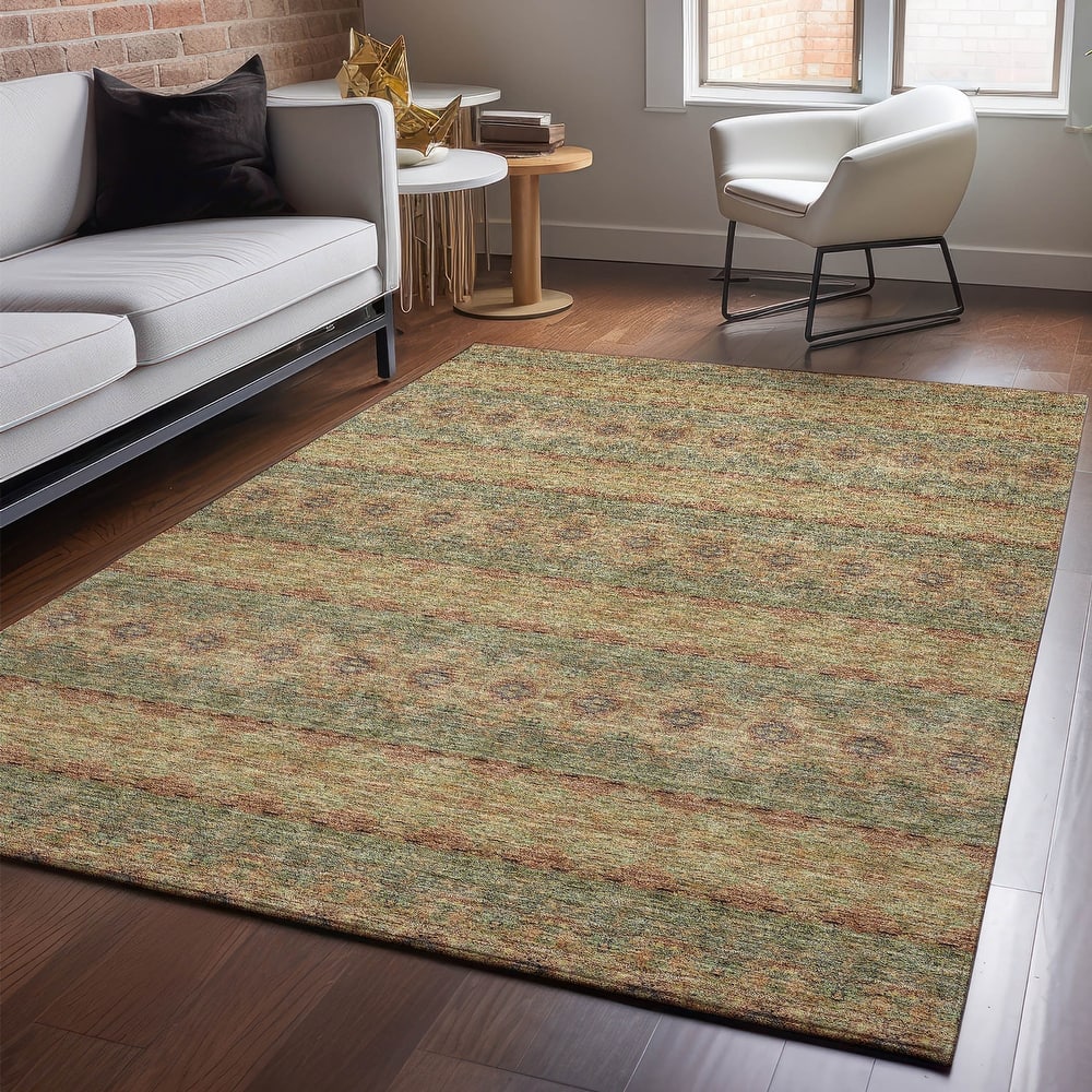 Premium Washable Super Soft Boho Stripes Mayfield Rug