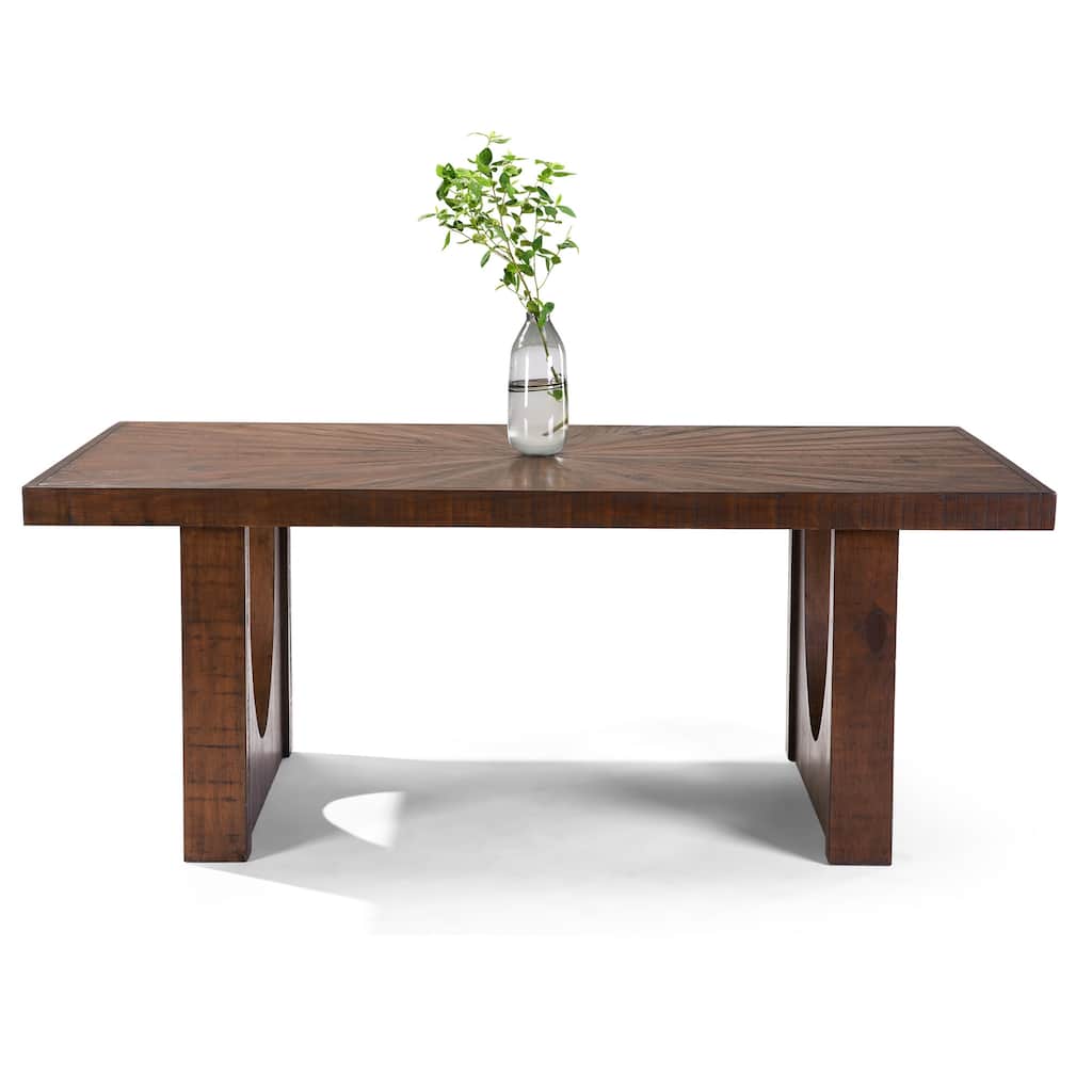 78" Solid Wood Base Dining Table