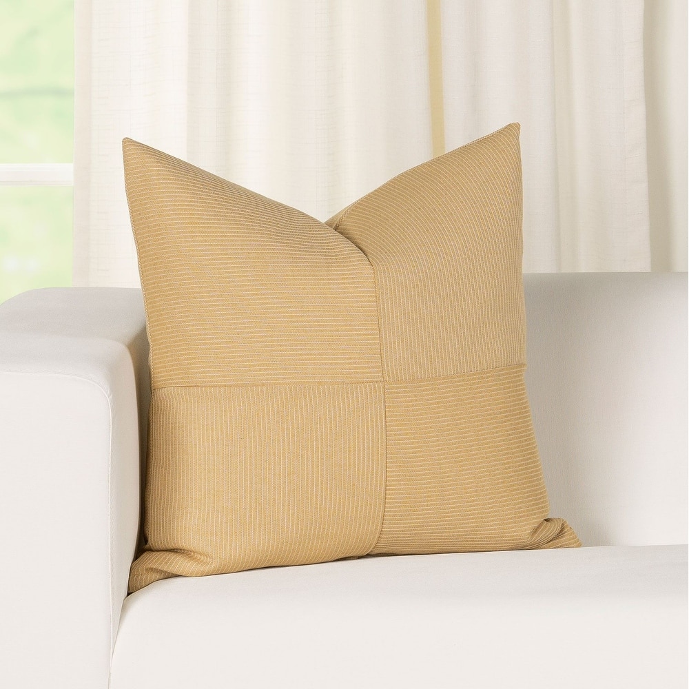 Redeem Stripe Eco-friendly 4-Patch Throw Pillow