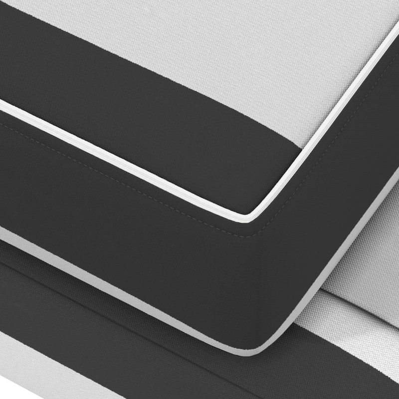 California Umbrella Outdoor Chaise Lounge Cushion, 24" x 78", 3.5" Thick, Memory Foam, Solstice Olefin Fabric