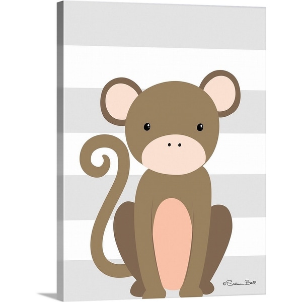 "Monkey Stripe" Canvas Wall Art