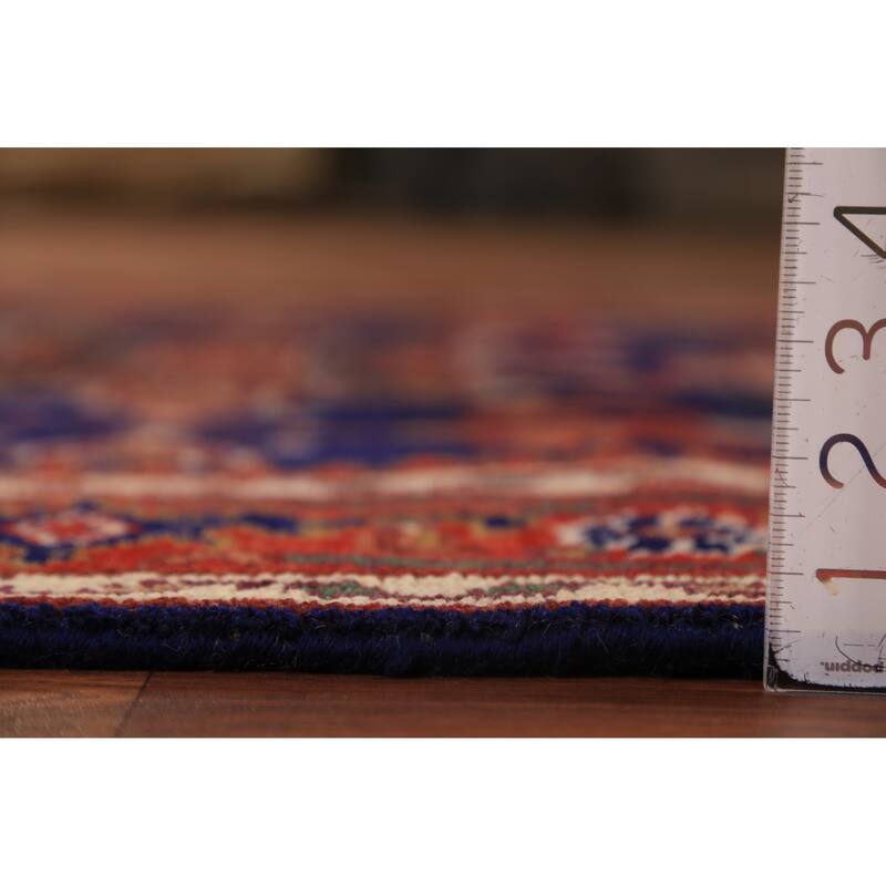 Orange Khottan Oriental Accent Rug Hand-Knotted Wool Carpet - 4'1"x 5'10"