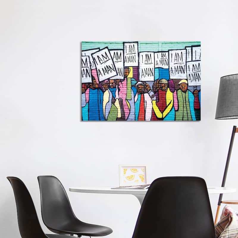 iCanvas "I Am A Man Graffiti " by Susanne Kremer Canvas Print - 26x40x1.5