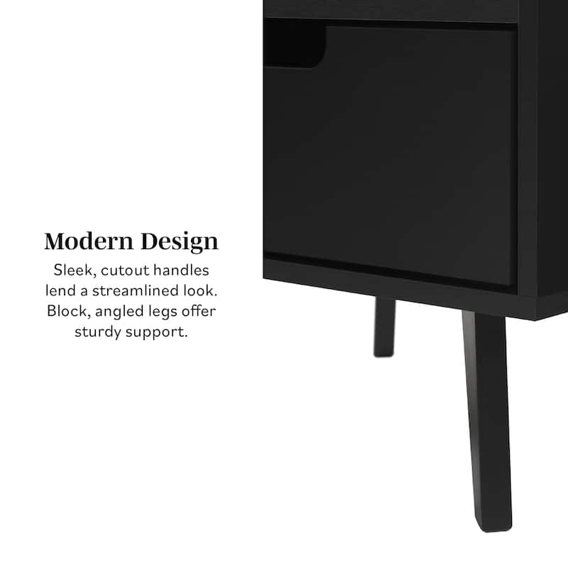 Middlebrook Designs Modern 1-Drawer Nightstand (Set of 2)