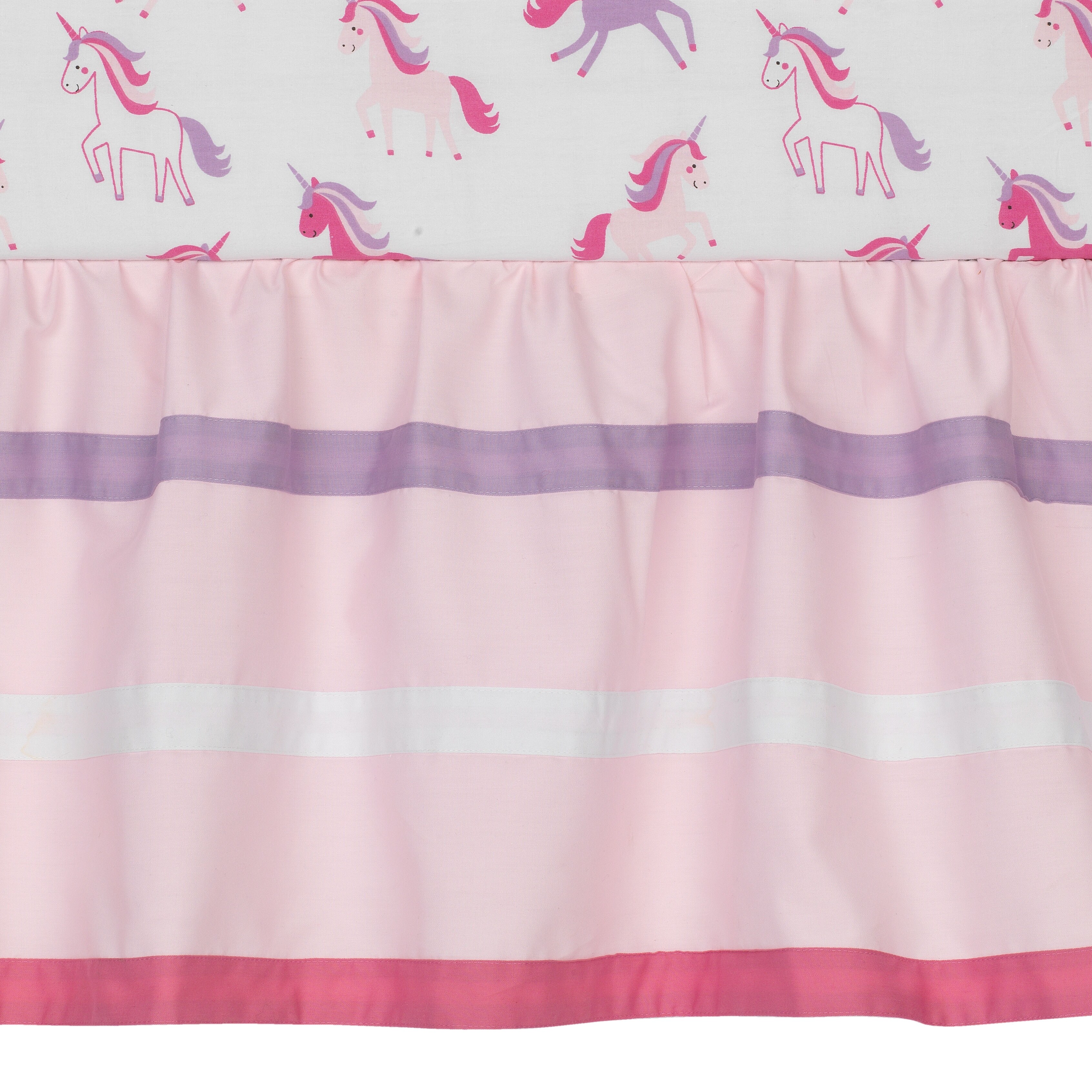 purple unicorn crib bedding