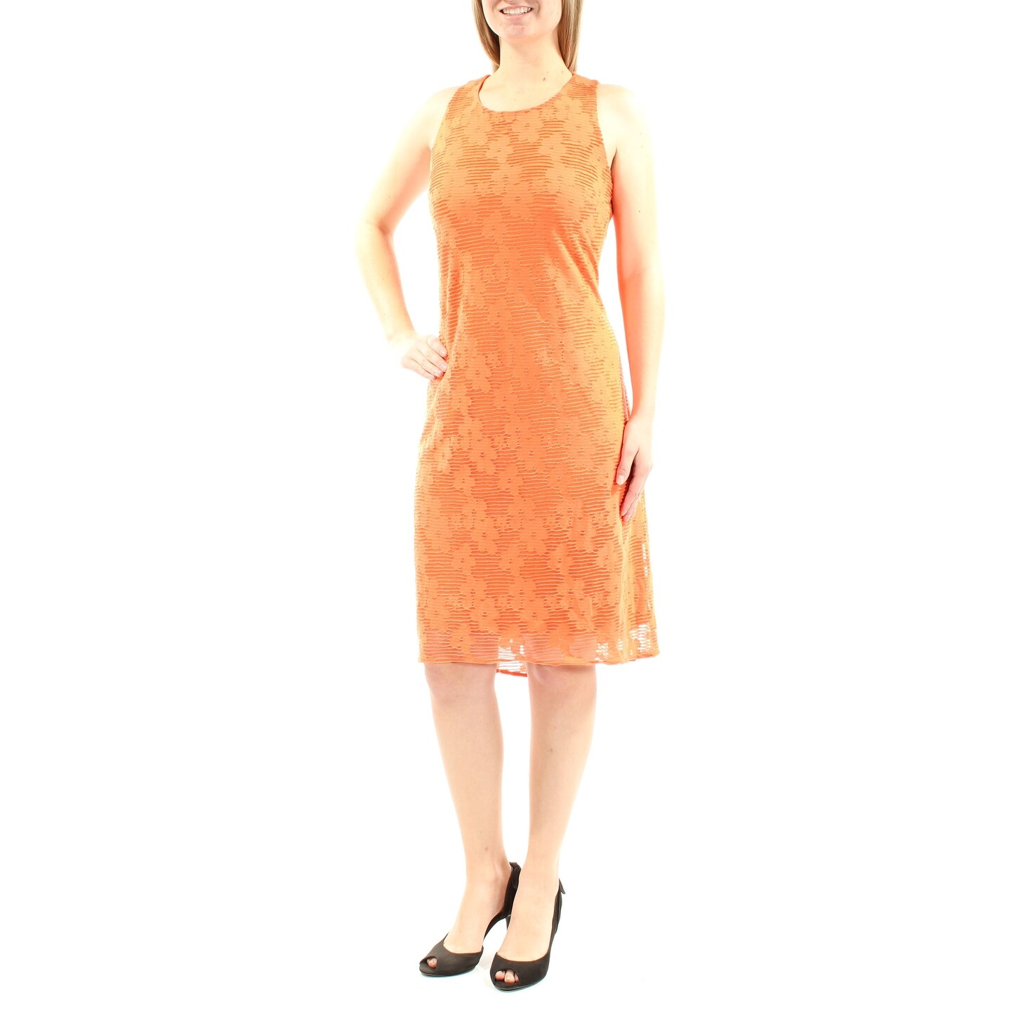 orange dress size 18