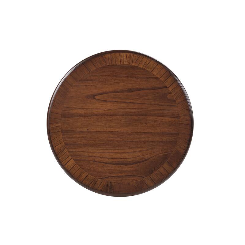 Oval Coffee Table & Round End Tables Set of 3, Retro Wood Table Sets with X-shaped Structure Base and Non-slip Foot Pads