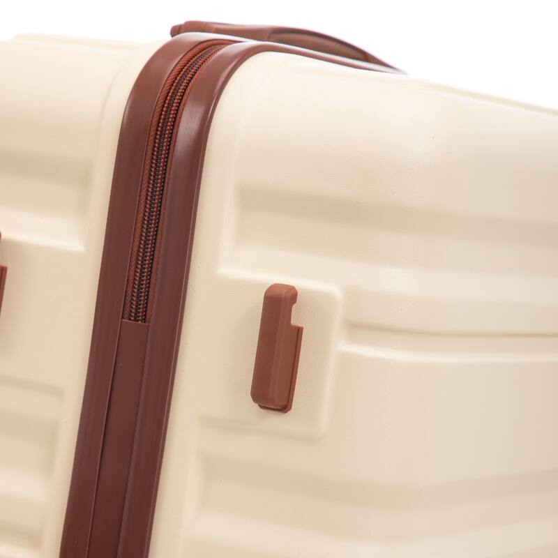 3 Piece Luggage Set Carry on Suitcase with ABS hardshell, Spinner Wheels & TSA Combination Lock