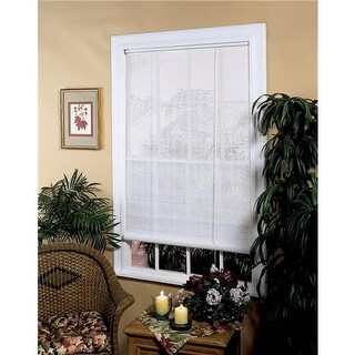 Home Lewis Hyman 0321236 36 W X 72 L Woodgrain Pvc Roll Up Patio