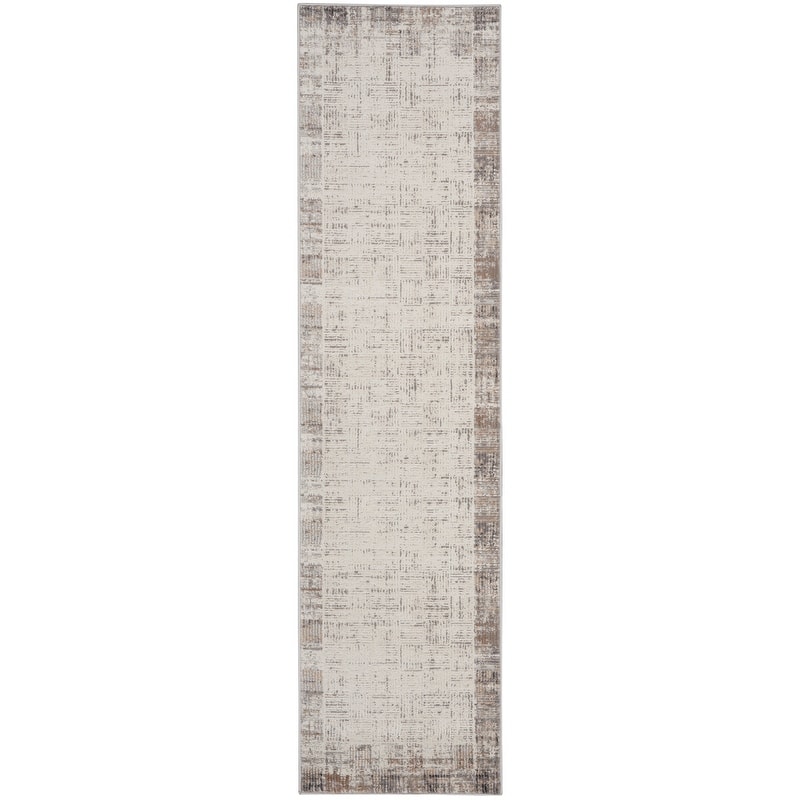 Nourison Emily Indoor only Ivory Grey Abstract Area Rug