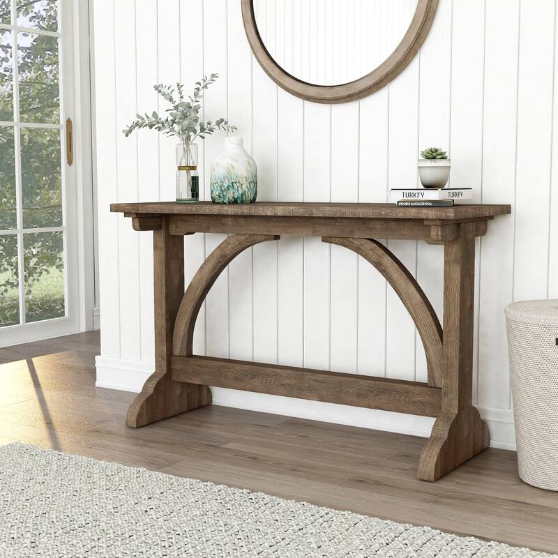 Catrina Rustic Oak Finish 47-inch Sofa Table by Furniture of America