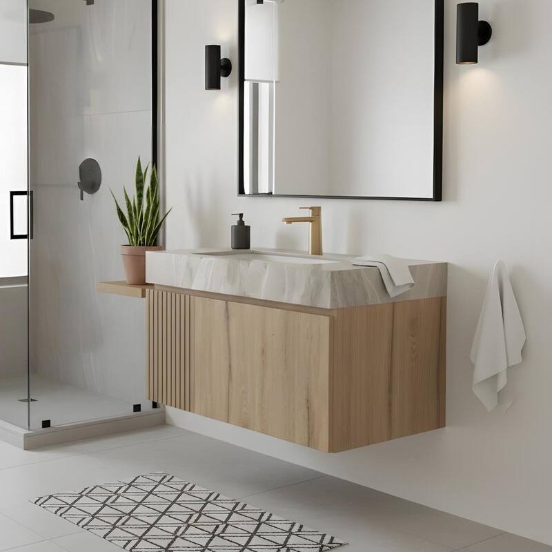 Floating Bathroom Vanity with 1 Pre-drilled Faucet Holes