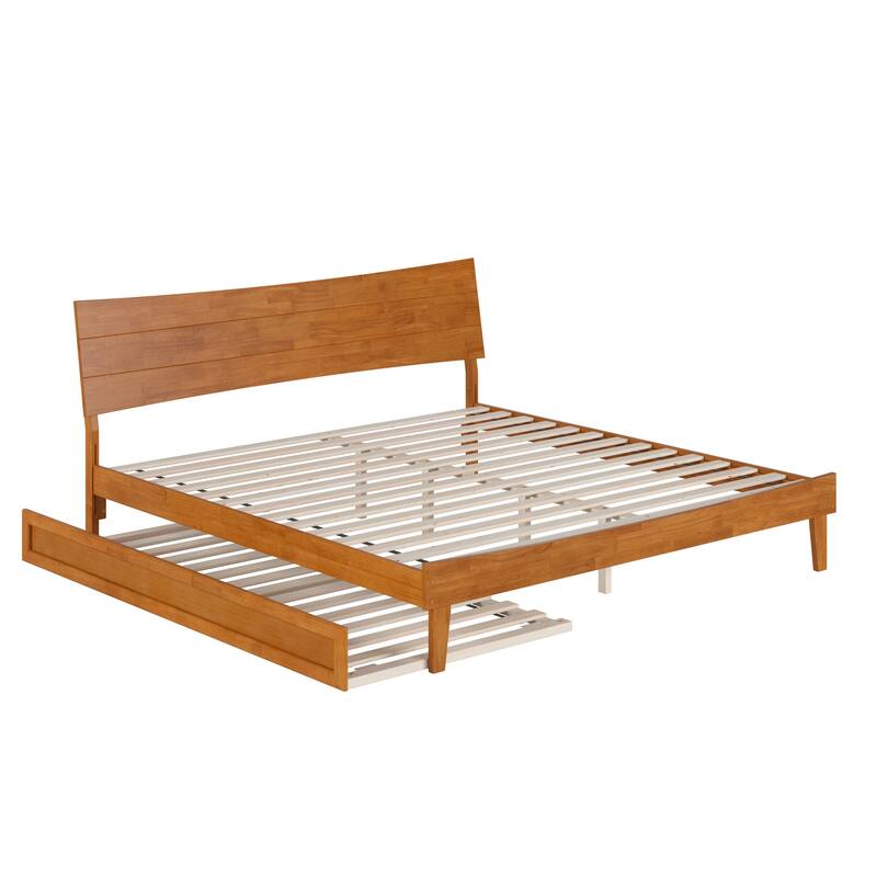 Phoenix Wood Platform Bed with Trundle