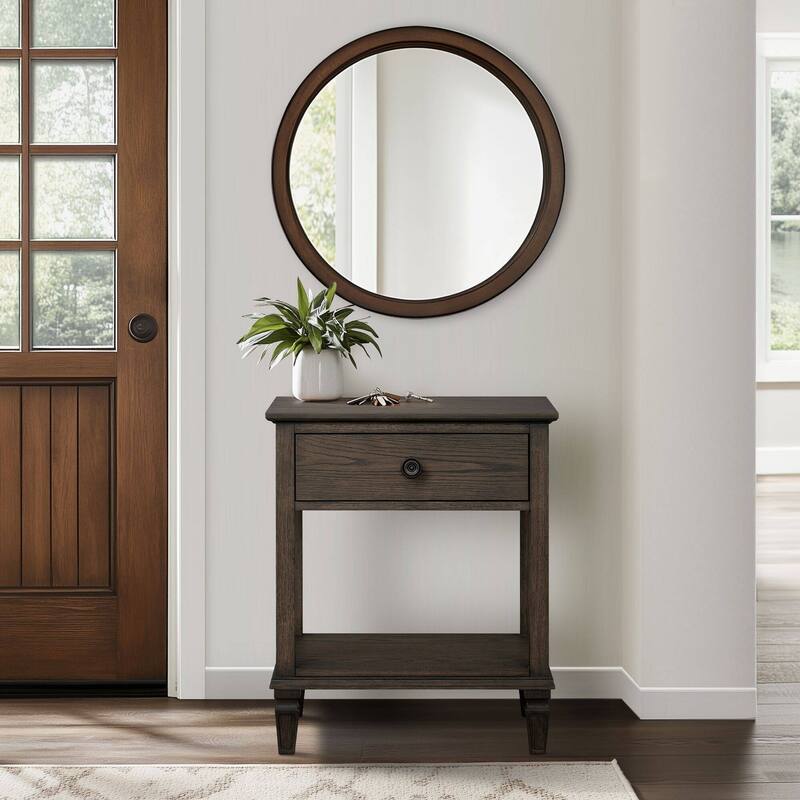 Victoria Bedside Table Antique Brown