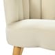 preview thumbnail 10 of 64, HULALA HOME Morden Scalloped Velvet Arm Chair with Tufted Back