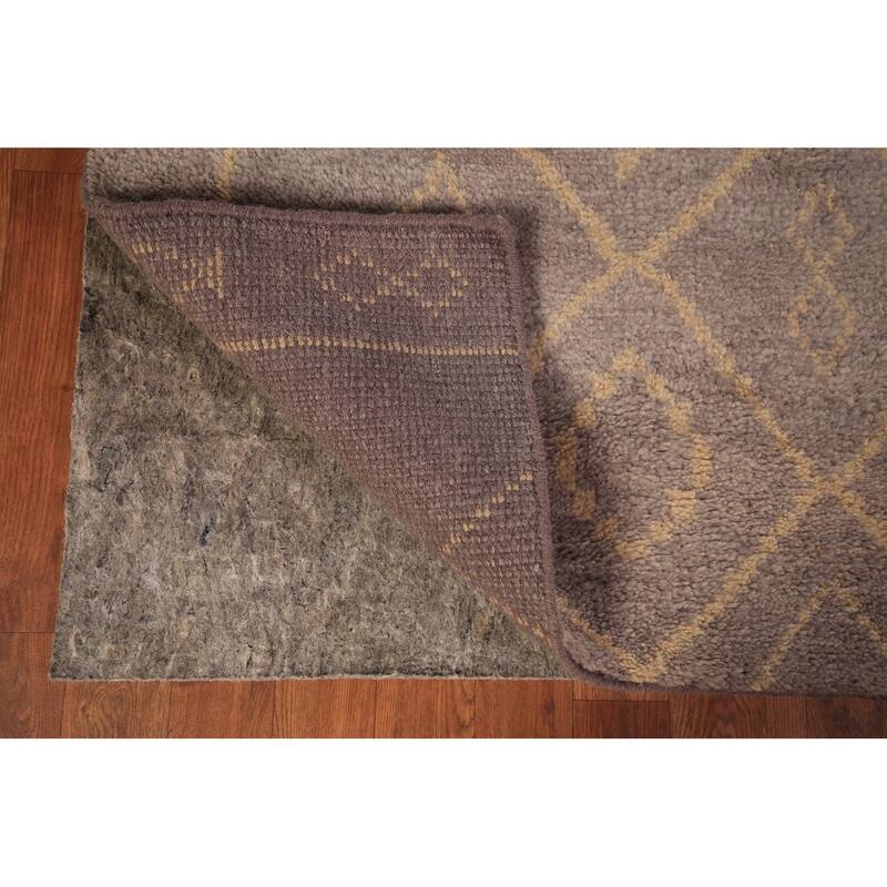 Trellis Moroccan Oriental Area Rug Handmade Wool Carpet - 5'2" x 7'11"