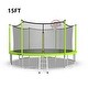 preview thumbnail 11 of 13, Trampoline Kids and Adults Outdoor Round Trampoline with Enclosure