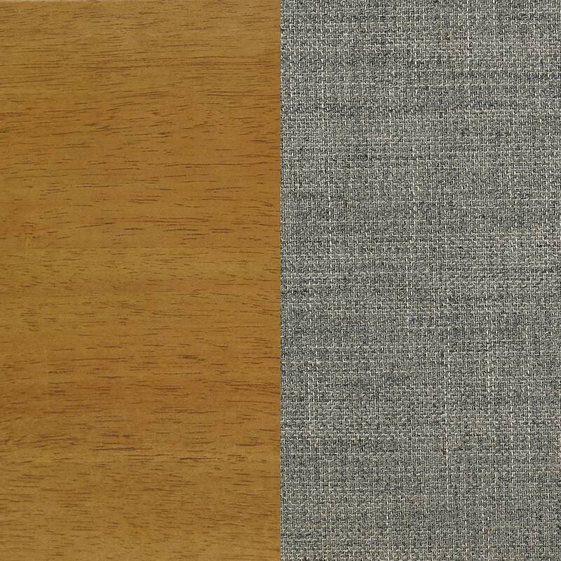 Mason 46-inch Panel Platform Bed Grey and Light Brown