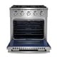 preview thumbnail 6 of 11, Cosmo Commercial-Style 30 in. 3.5 cu. ft. Gas Range with 4 Italian Burners, Convection Oven in Stainless Steel