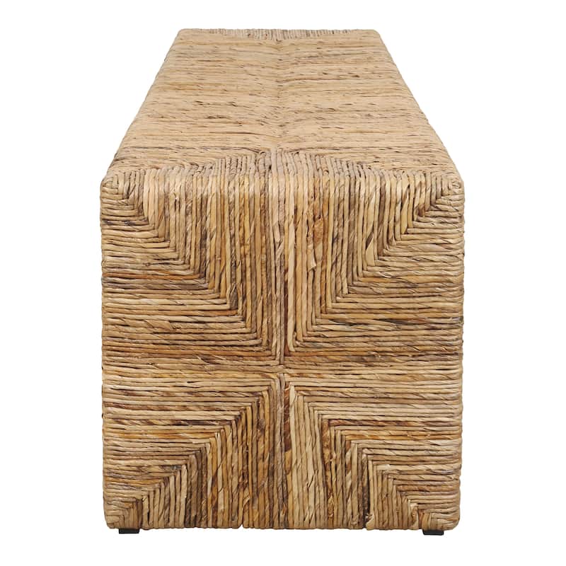 NPD Furniture Kanza Woven Abaca Indoor Bench