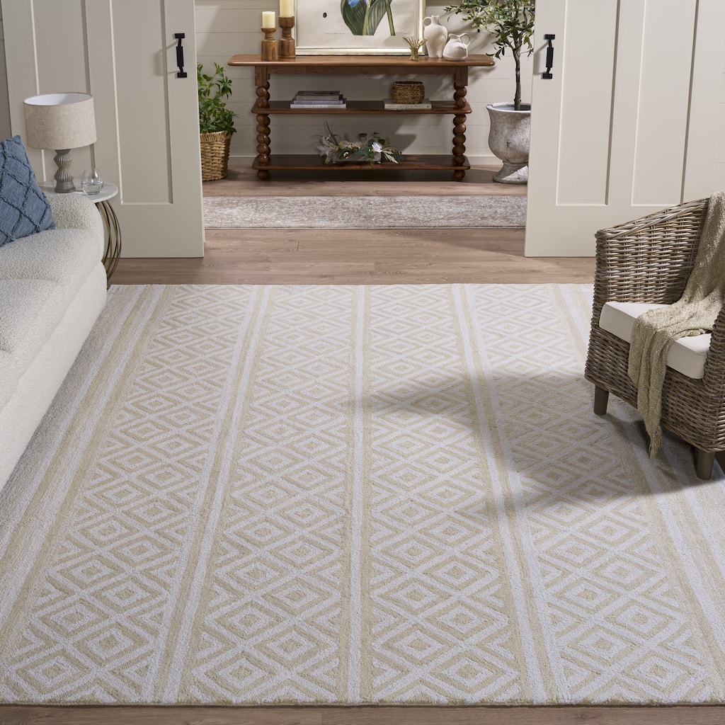 SAFAVIEH Handmade Capri Michella Modern Wool Rug