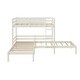 preview thumbnail 10 of 8, DHP Casey Kids' L-Shaped Corner Triple Bunk Bed, White