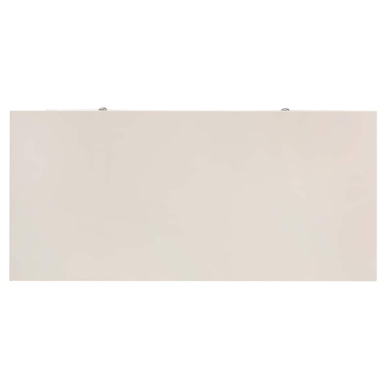 Thea White Finish Beige Linen Drawer Face Dresser by iNSPIRE Q Classic