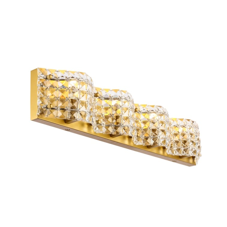 Odette 4-Light Clear Crystals Wall Sconce