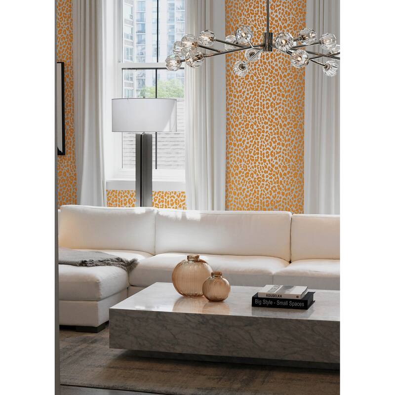 RuLeopard l'Orange Peel and Stick Wallpaper