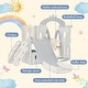 preview thumbnail 10 of 8, 5 In 1 Toddler Slide And Swing Set, Freestanding Climber Slide Playset With Basketball Hoop, Indoor Outdoor Playground