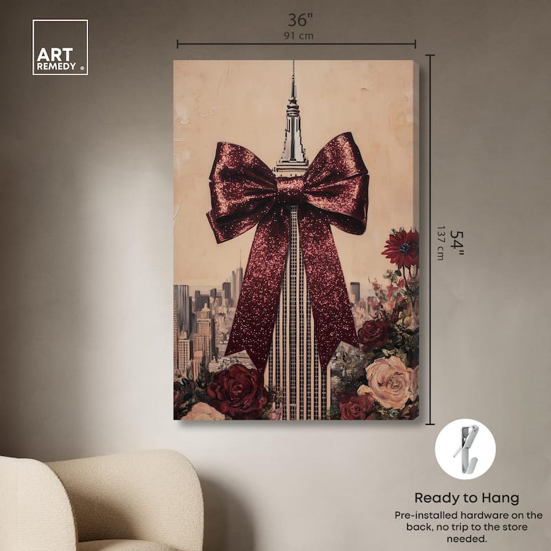 Sparkling Empire State Building Canvas by Art Remedy, Gallery Wrapped