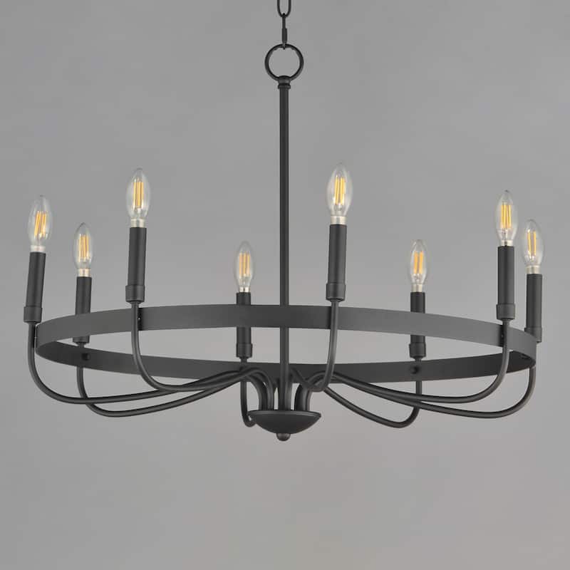 Maxim 14498 Frankie 8 Light 29" Wide Taper Candle Style Chandelier