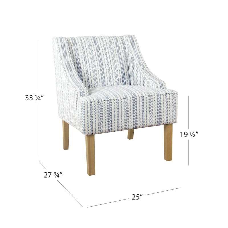 HomePop Classic Swoop Arm Accent Chair