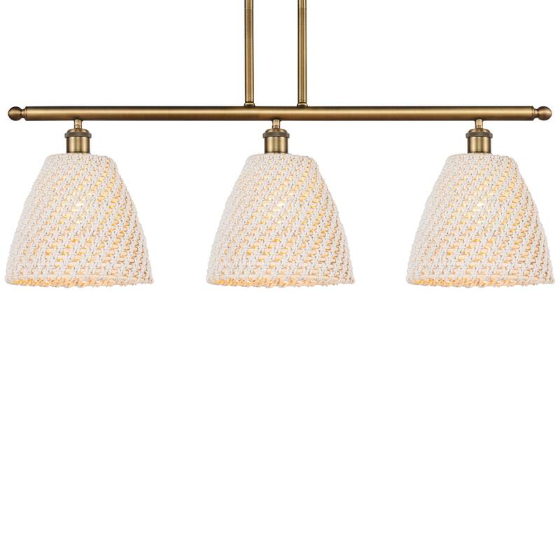 Innovations Lighting 516-3I-12-36 Bristol Natural Linear Bristol - Brushed Brass / Natural