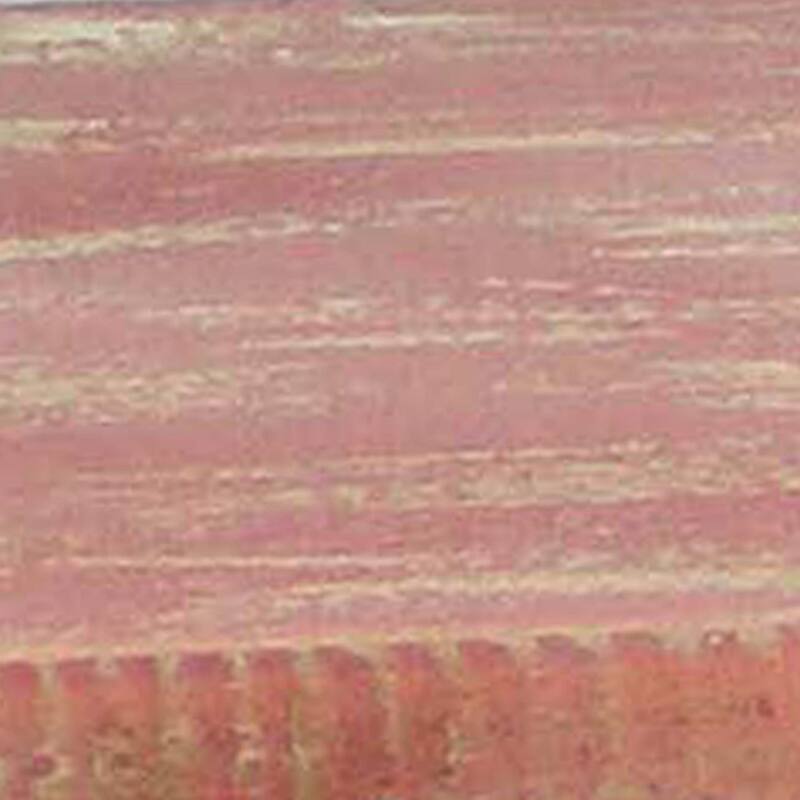 Wooden Wall Shelf with 4 Hooks and Carved Side Frames, Distressed Red