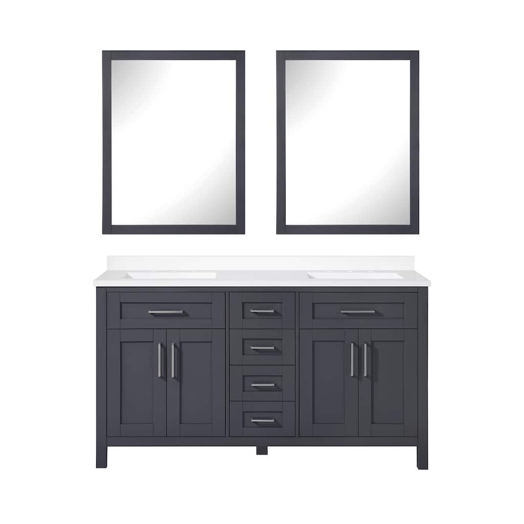Ove Decors 15VKC-TAHB60 Tahoe 60" Free Standing Double Basin Vanity