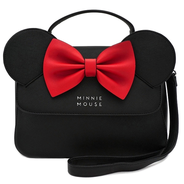 Shop Loungefly x Disney Minnie Mouse Crossbody Bag with Ears and Bow - On Sale - Free Shipping ...