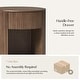 preview thumbnail 23 of 22, Bert Modern 22" Tall Round Solid Wood Full Assembly End Table WIth Storage By HUALALA HOME