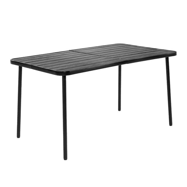 7-Piece Patio Dining Set - Plastic Chairs & Steel Table, Outdoor Garden Furniture‌‌
